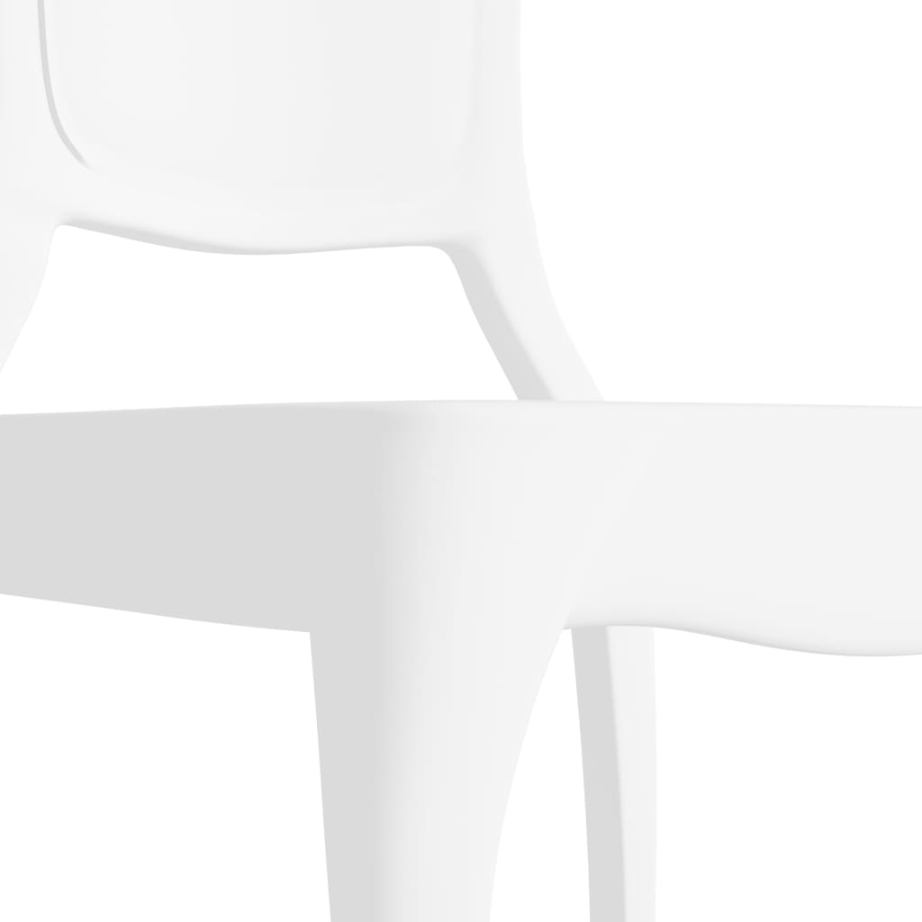 vidaXL Blagovaonske stolice od polikarbonata 6 kom bijele