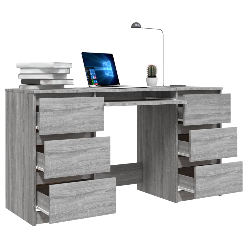 vidaXL Pisaći stol boja hrasta sonome 140x50x77 cm konstruirano drvo