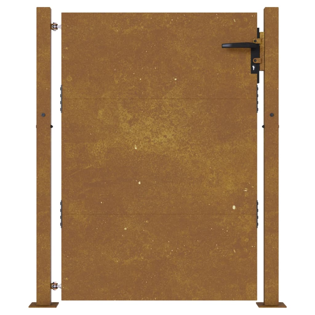 vidaXL Vrtna vrata 105 x 155 cm od čelika COR-TEN
