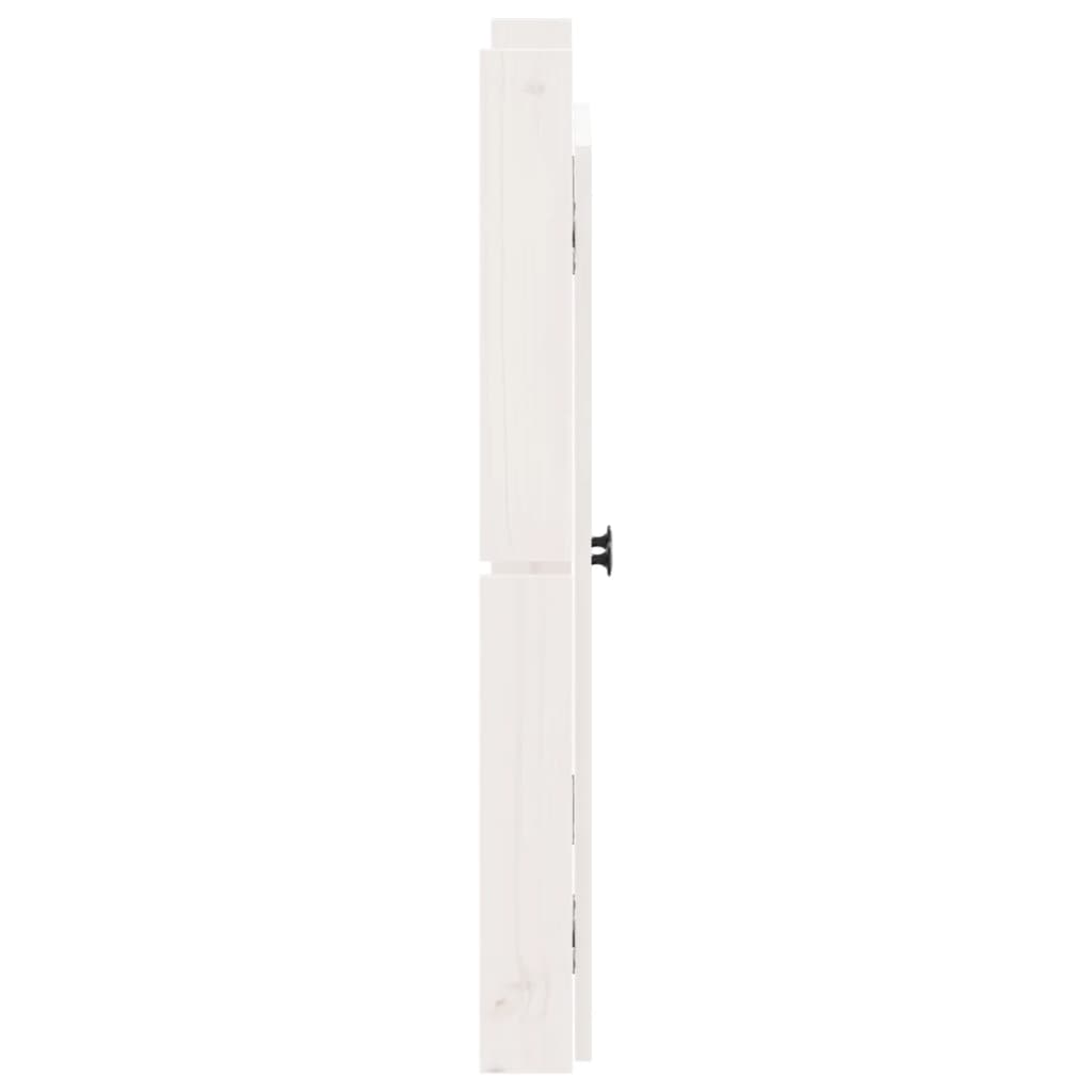 vidaXL Vanjska kuhinjska vrata Bijela 50x9x82 cm od masivne borovine