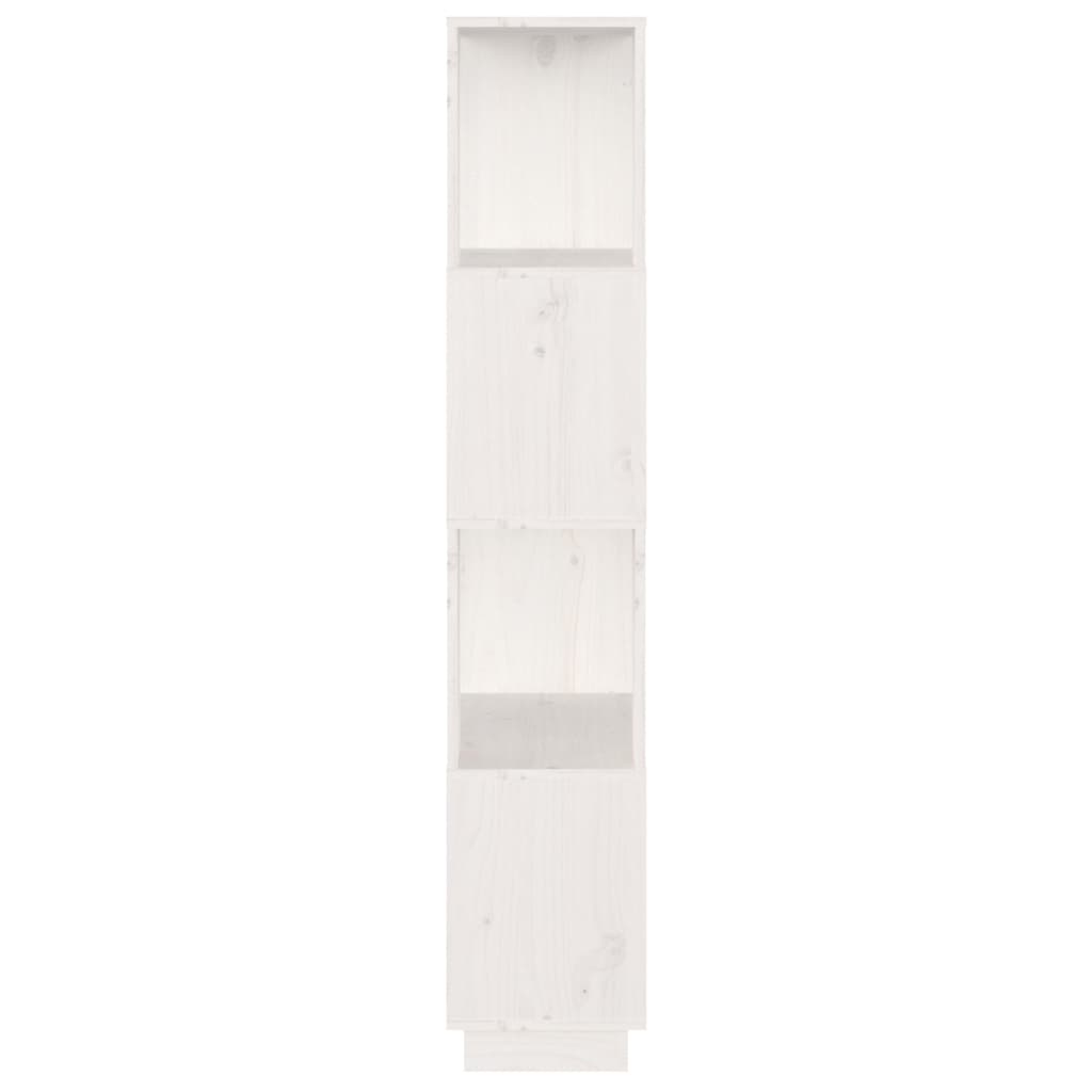 vidaXL Ormarić za knjige / pregrada bijeli 51x25x132 cm od borovine