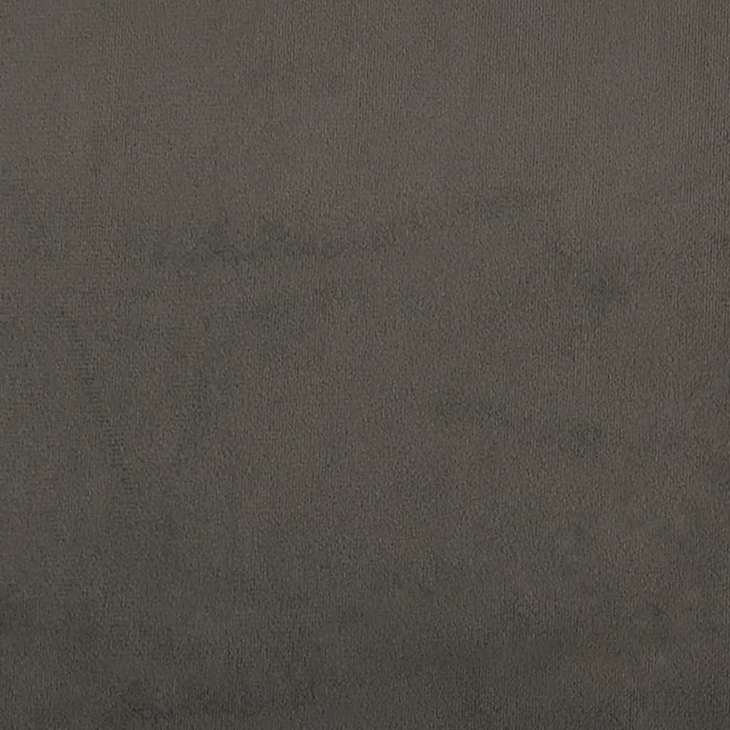 vidaXL Tabure tamnosivi 60x60x36 cm baršunasti