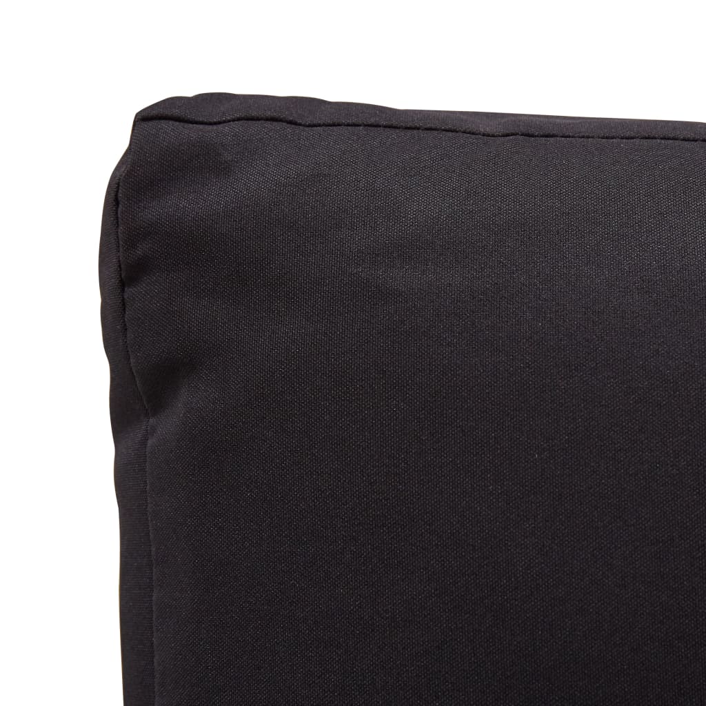 vidaXL 6-dijelna vrtna garnitura od poliratana s jastucima crna