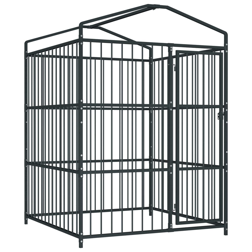 vidaXL Vanjski kavez za pse s krovom 150 x 150 x 210 cm