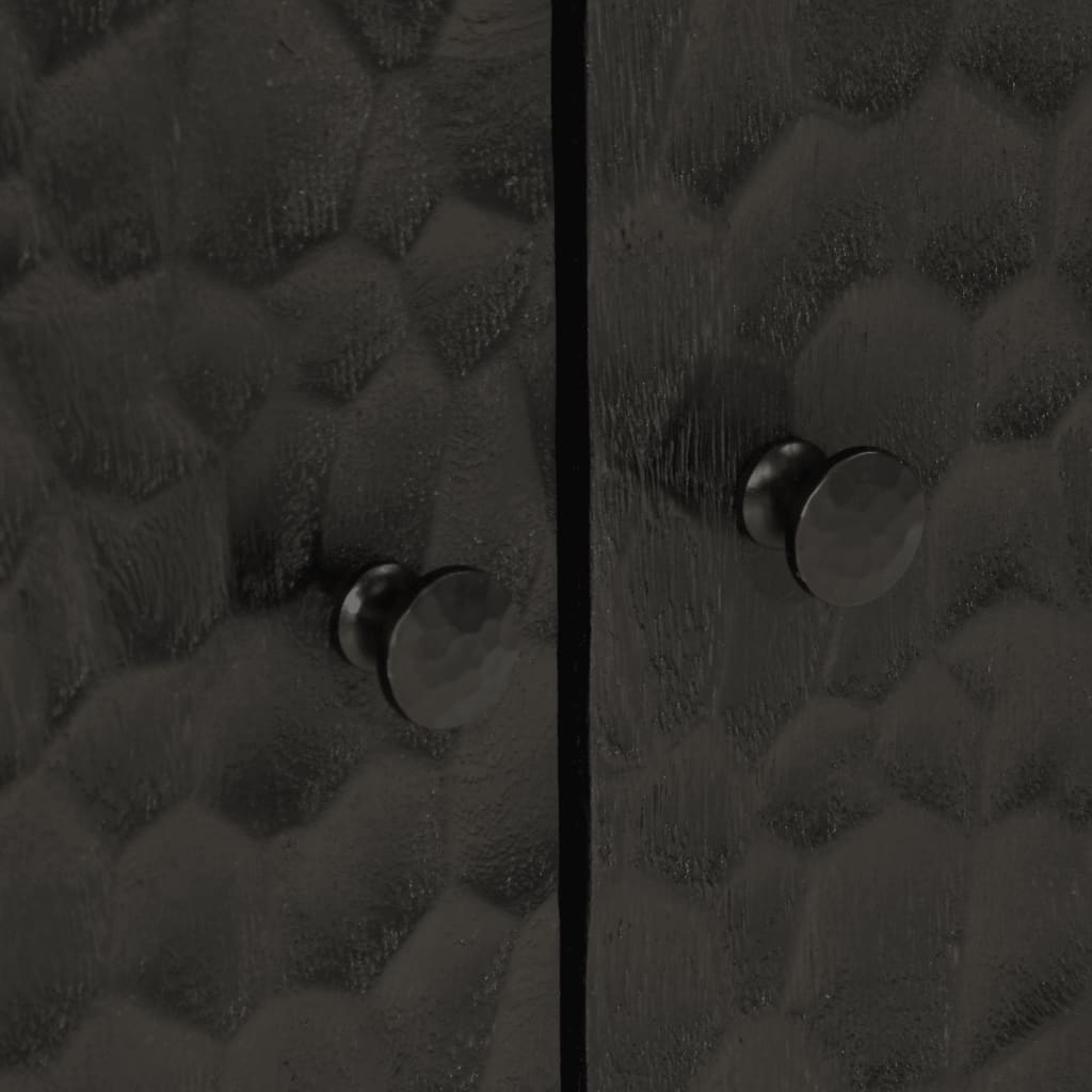 vidaXL Noćni ormarić crni 50 x 33 x 60 cm od masivnog drva manga
