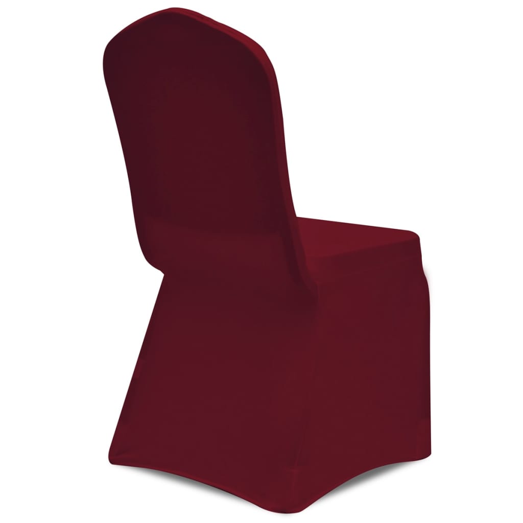 vidaXL Navlake za stolice rastezljive bordo 18 kom