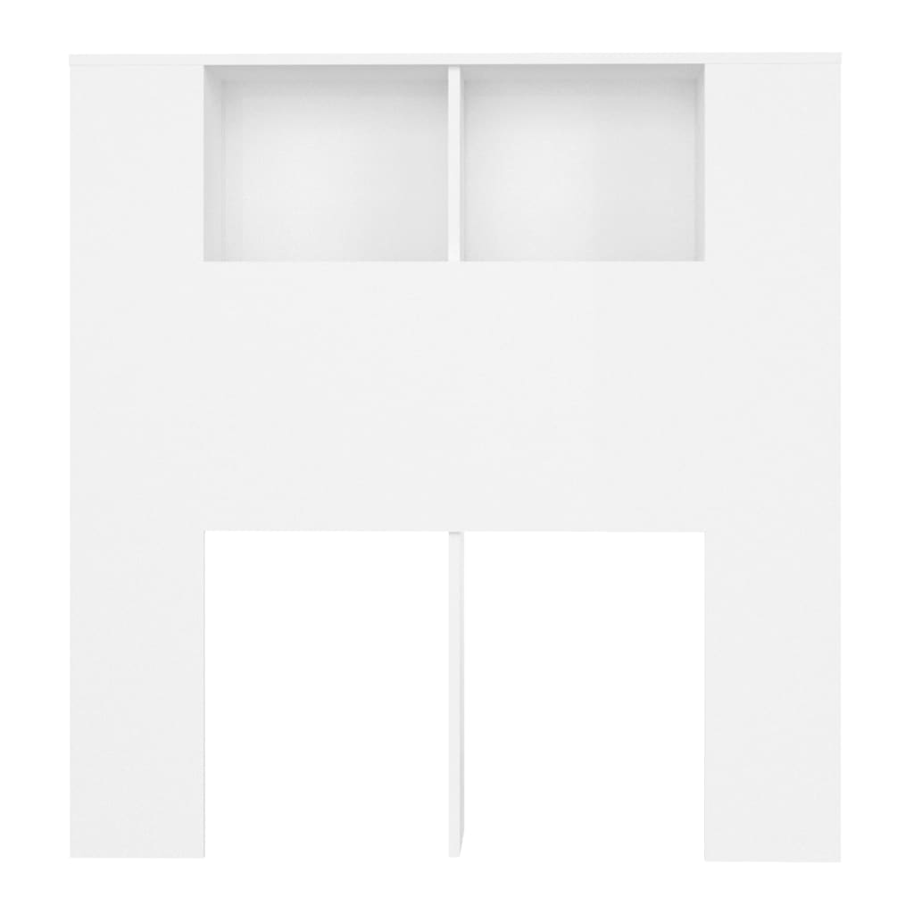 vidaXL Uzglavlje s ormarićem bijelo 100 x 18,5 x 104,5 cm