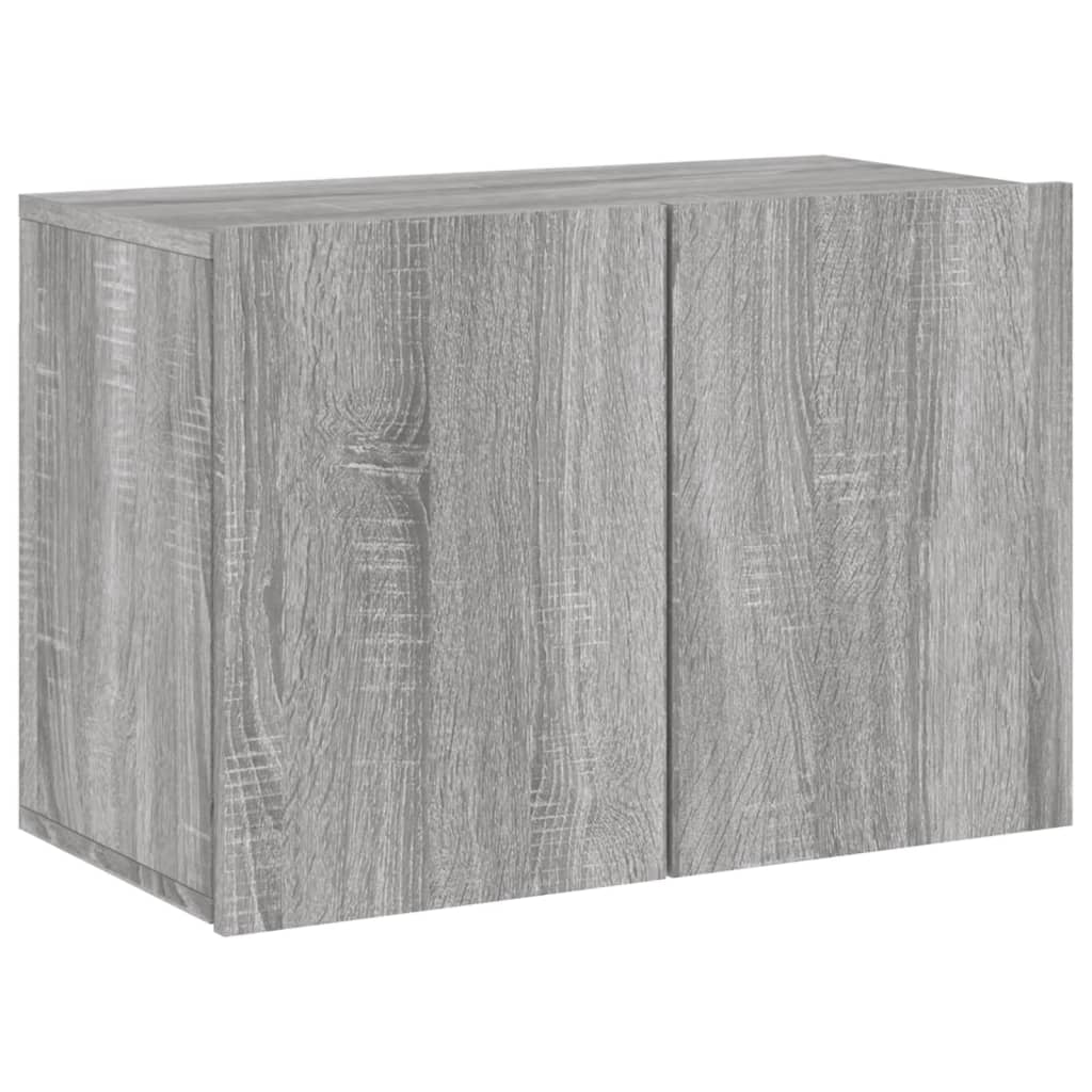 vidaXL 6-dijelni zidni TV elementi siva boja hrasta konstruirano drvo