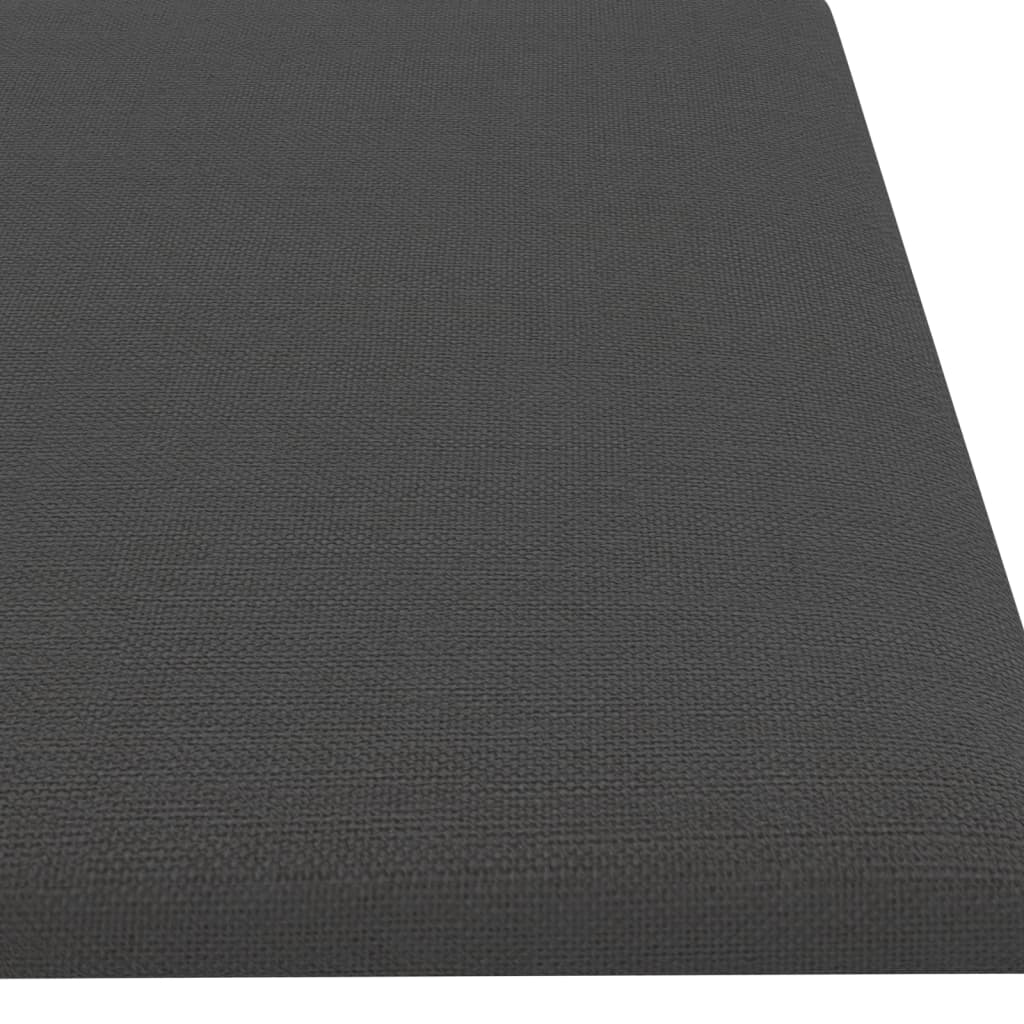 vidaXL Zidne ploče od tkanine 12 kom tamnosive 60 x 15 cm 1,08 m²