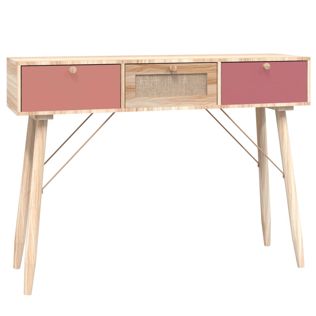 vidaXL Konzolni stol s ladicama 105 x 30 x 75 cm konstruirano drvo
