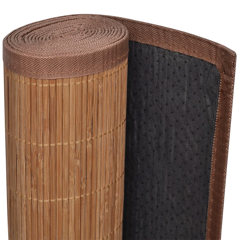 vidaXL Tepih od bambusa 160 x 230 cm smeđi
