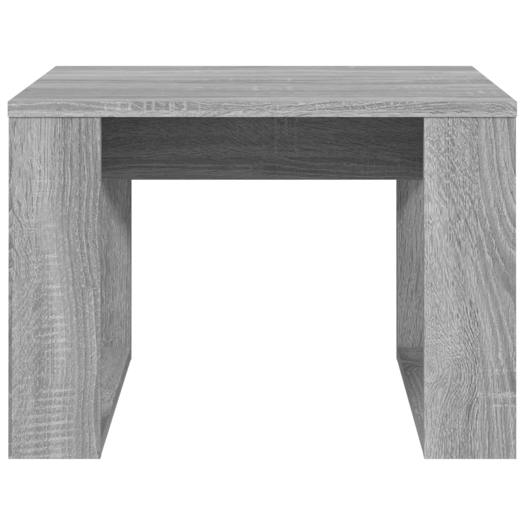 vidaXL Bočni stolić boja sivog hrasta 50x50x35 cm konstruirano drvo