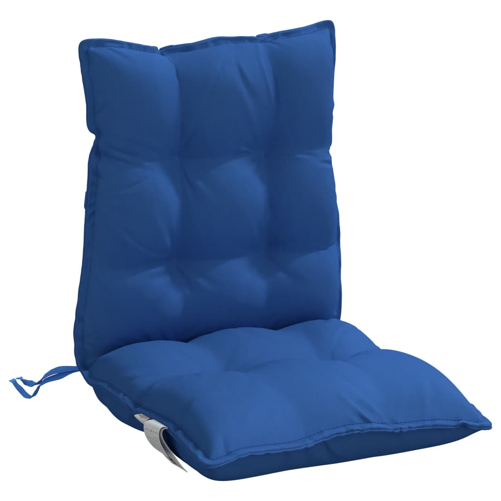 vidaXL Jastuci za stolicu s niskim naslonom 4 kom plavi od tkanine