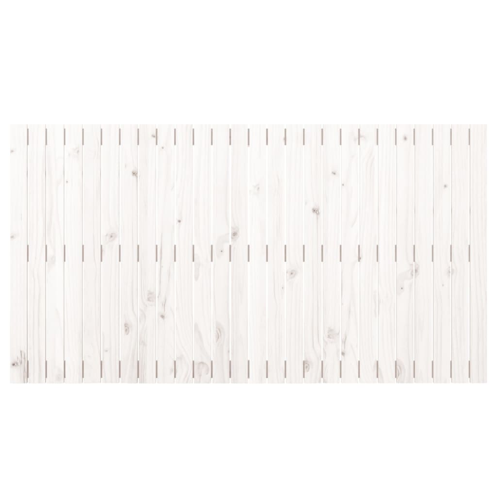 vidaXL Zidno uzglavlje bijelo 166x3x90 cm od masivne borovine