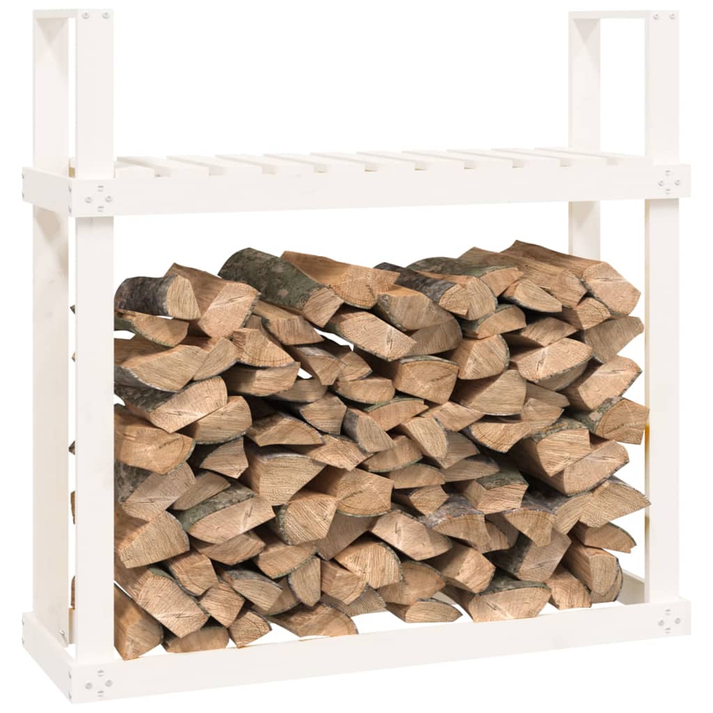 vidaXL Stalak za drva za ogrjev 110x35x108,5 cm od masivne borovine