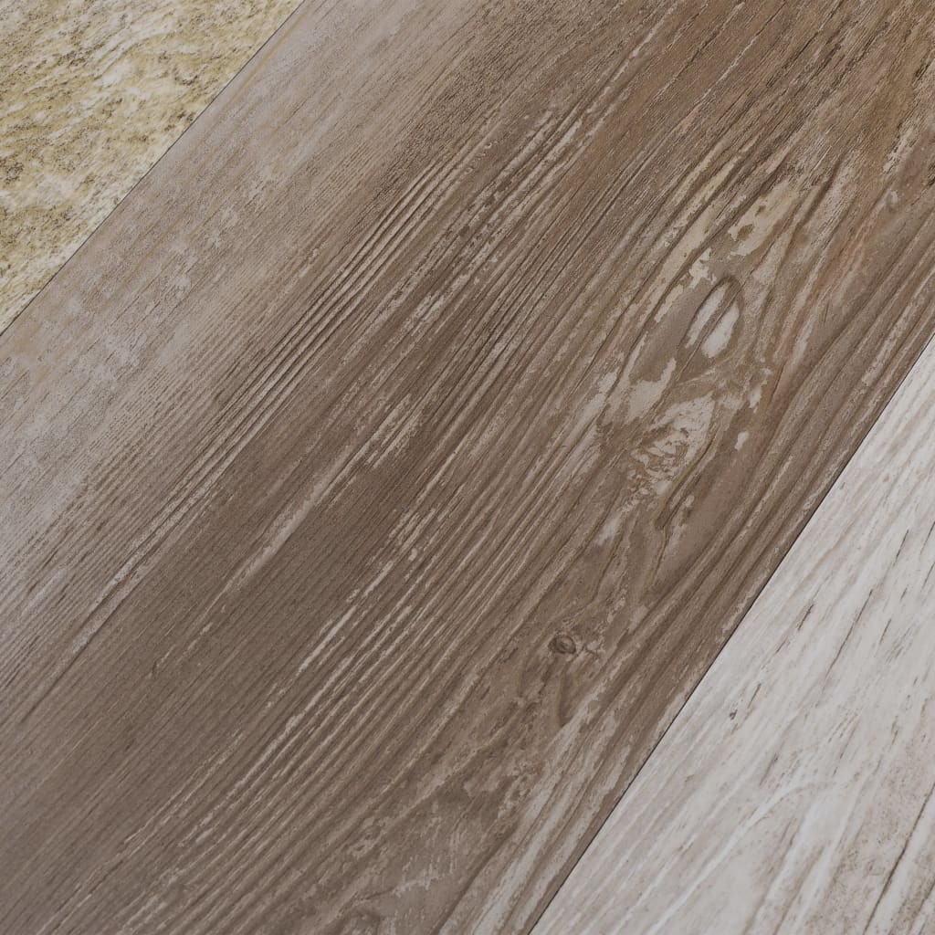 vidaXL Nesamoljepljive podne obloge PVC 5,26 m² 2 mm isprano drvo