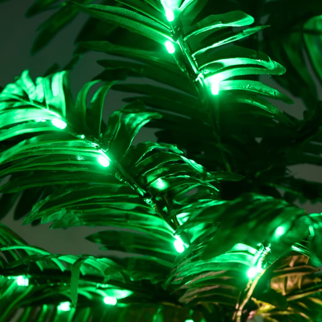 vidaXL LED palma topla bijela 136 LED žarulje 220 cm