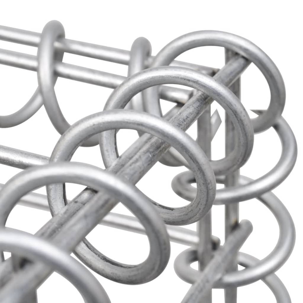 vidaXL Gabionska košara s poklopcima od pocinčane žice 100 x 50 x 30 cm