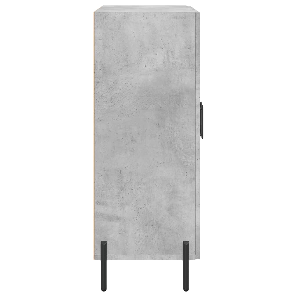 vidaXL Komoda siva boja betona 69,5x34x90 cm od konstruiranog drva