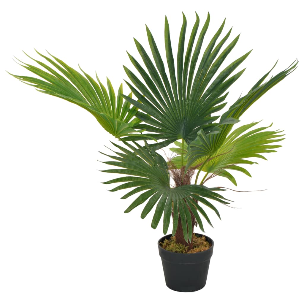 vidaXL Umjetna palma s posudom zelena 70 cm