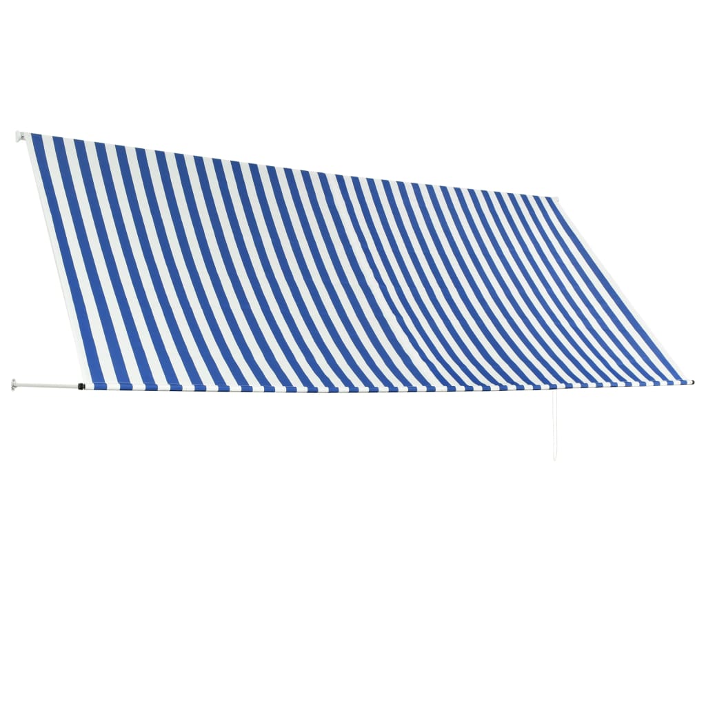 vidaXL Tenda na uvlačenje 350 x 150 cm plavo-bijela