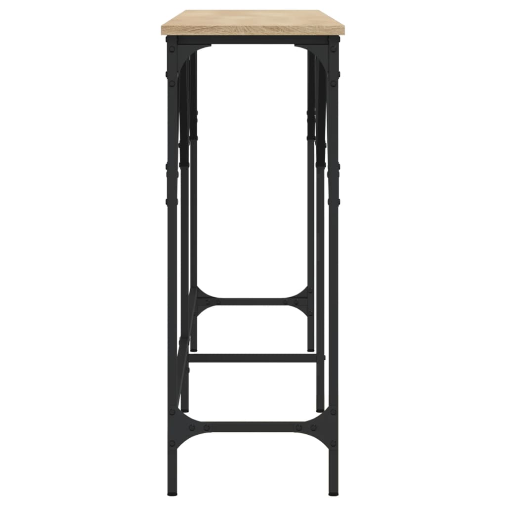 vidaXL Konzolni stol boja hrasta sonome 180x29x75 cm konstruirano drvo