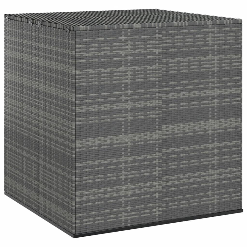 vidaXL Kutija za vrtne jastuke od PE ratana 100 x 97,5 x 104 cm siva