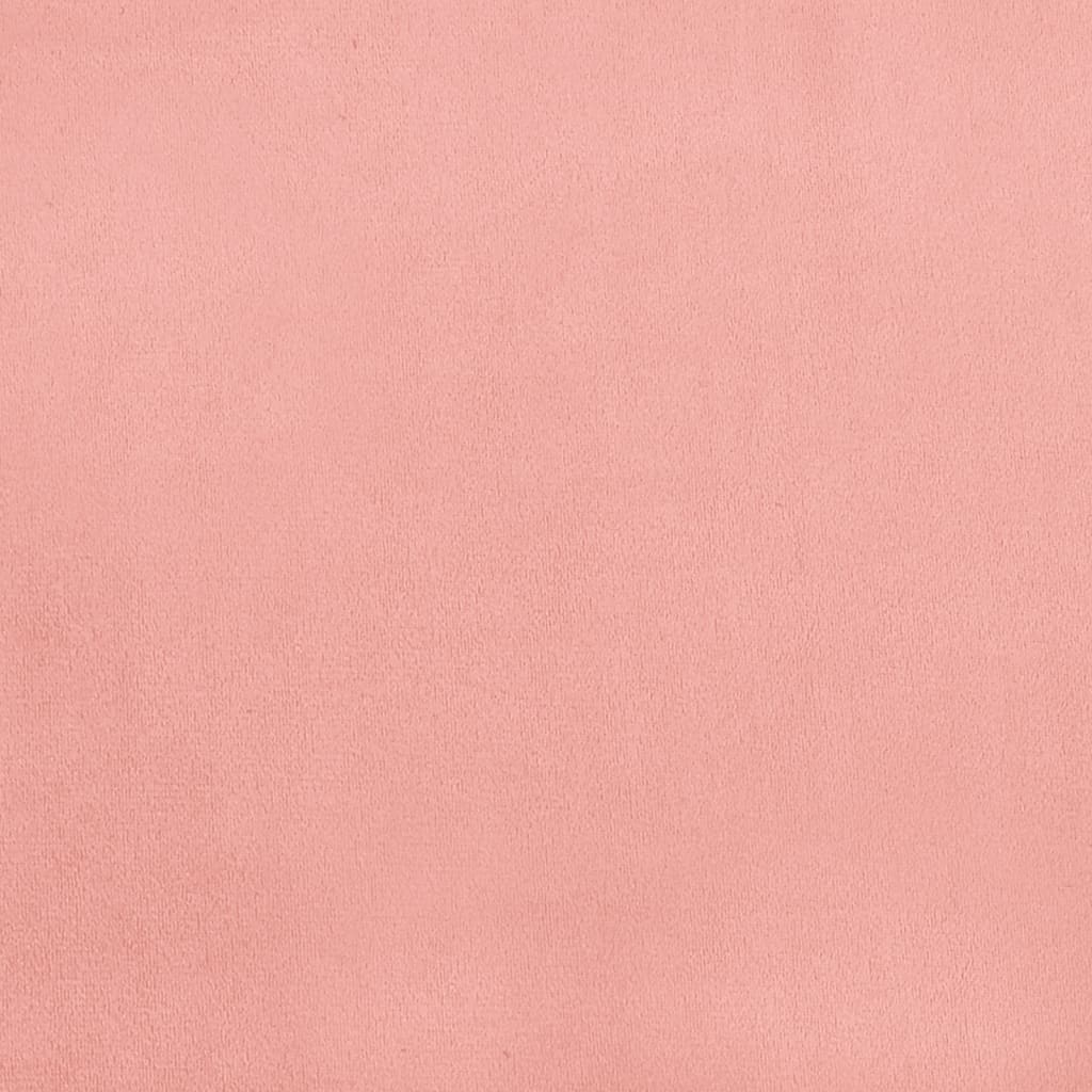 vidaXL Madrac s džepičastim oprugama rozi 120x190x20 cm baršunasti