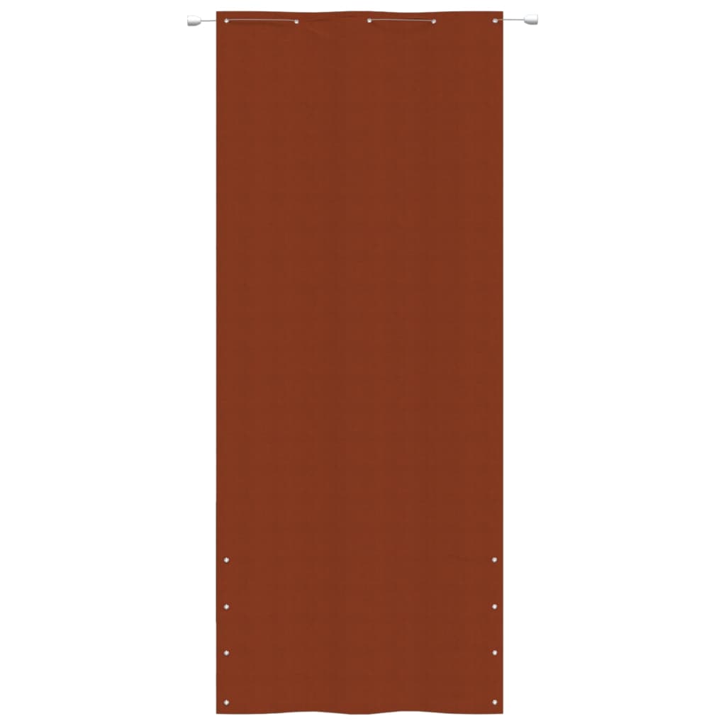 vidaXL Balkonski zastor terakota 100 x 240 cm od tkanine Oxford