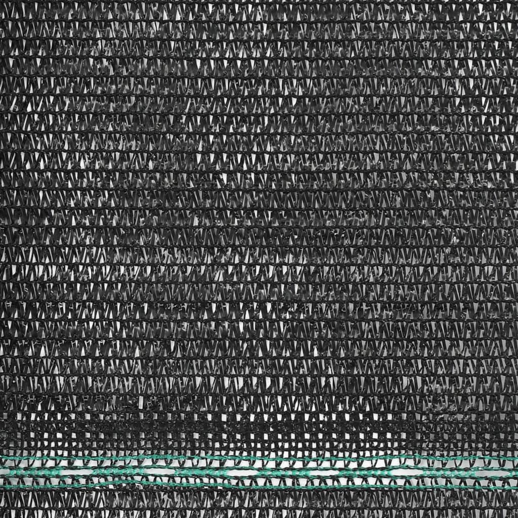 vidaXL Teniski zaslon HDPE 2 x 100 m crni