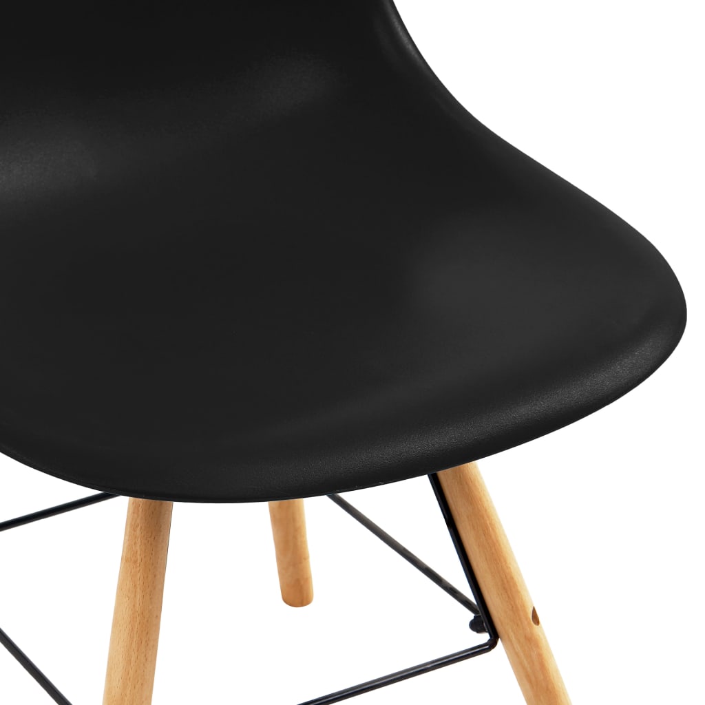 vidaXL Blagovaonske stolice 2 kom crne plastične