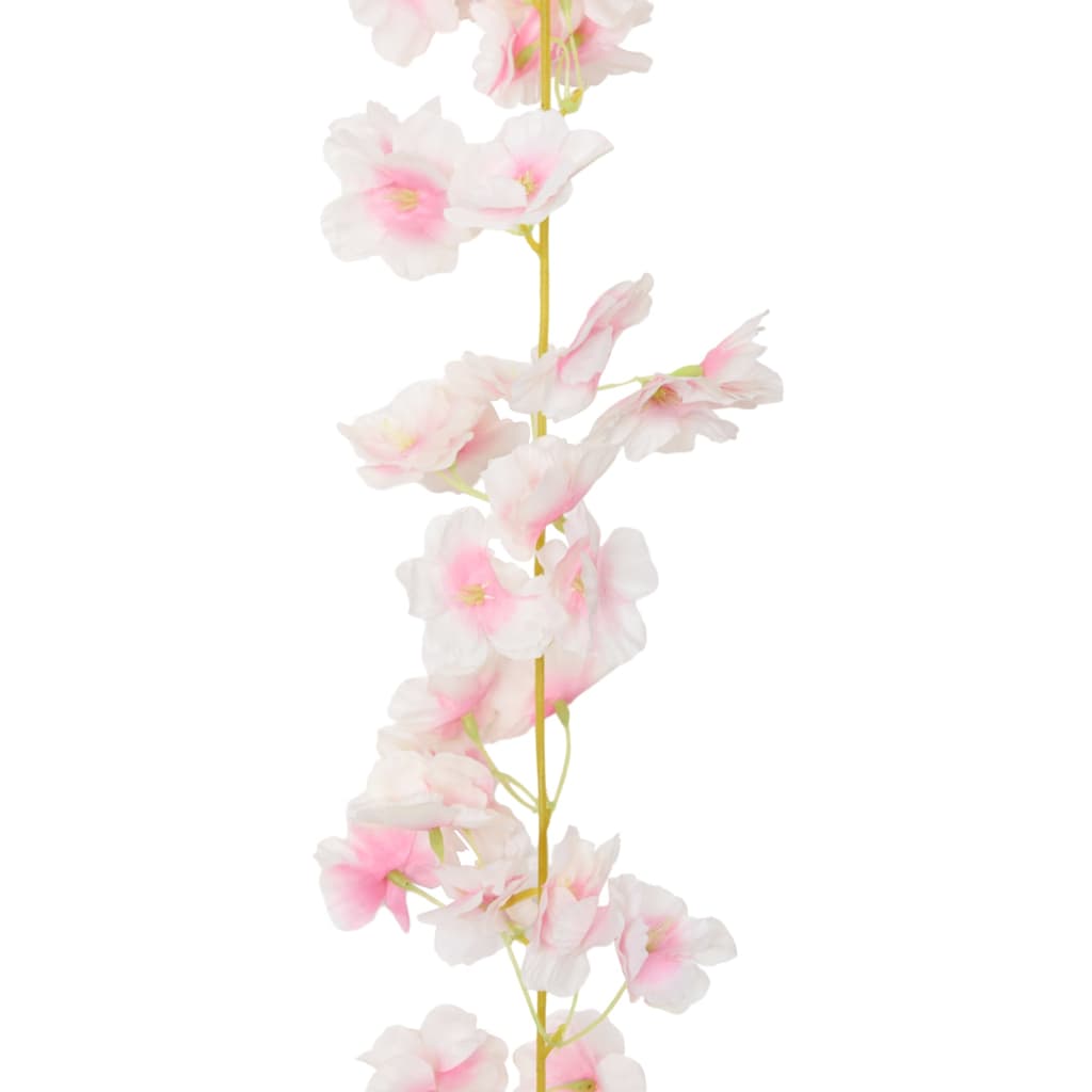 vidaXL Vijenci od umjetnog cvijeća 6 kom boje svijetloružičaste 180 cm