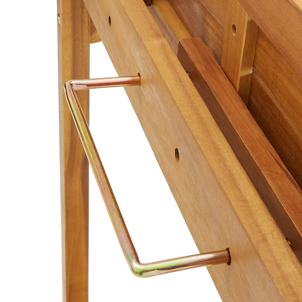 vidaXL 3-dijelni balkonski barski set od masivnog bagremovog drva