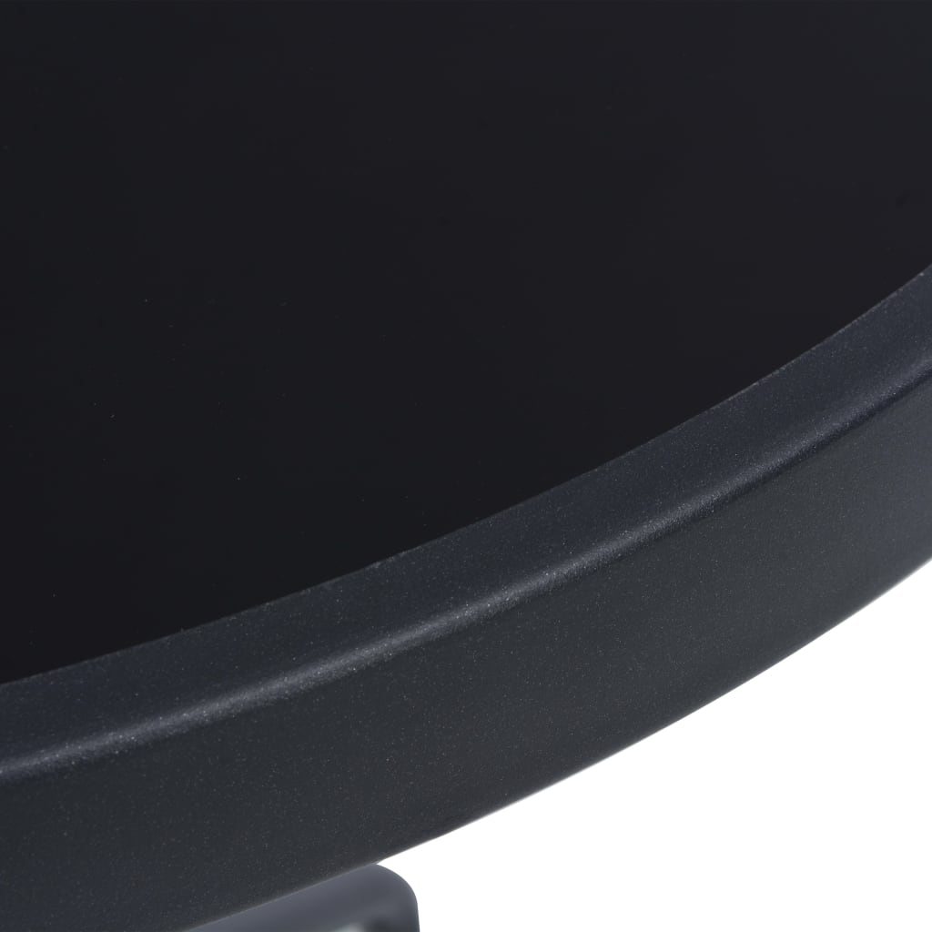vidaXL Vrtni stol crni 60 cm od čelika i stakla