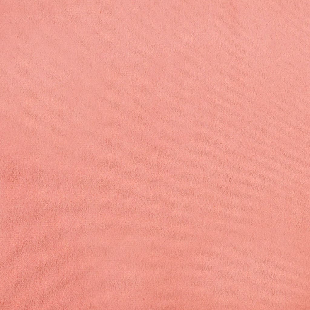 vidaXL Dvosjed na razvlačenje ružičasti baršunasti