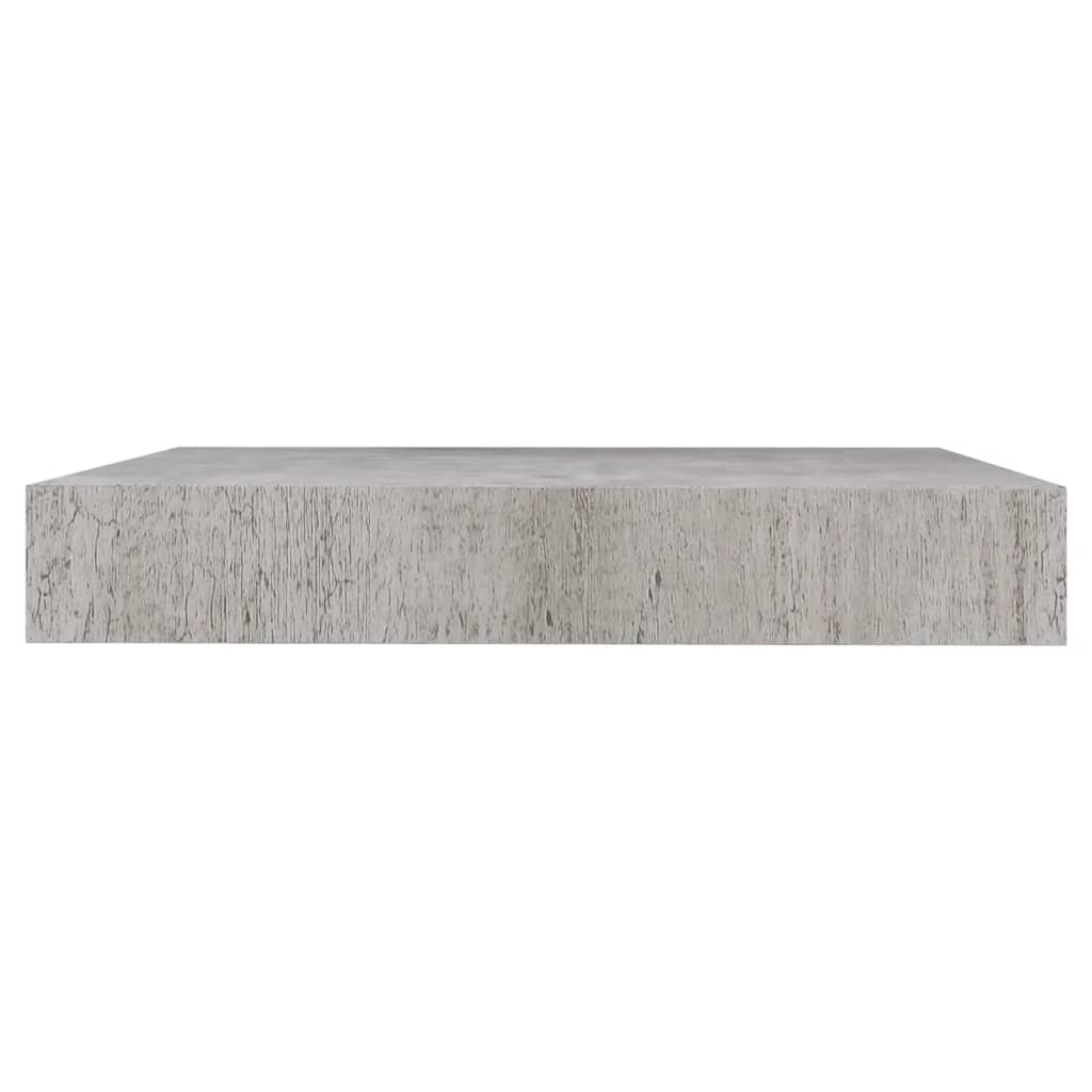 vidaXL Plutajuće zidne police 2 kom boja betona 23 x 23,5 x 3,8 cm MDF