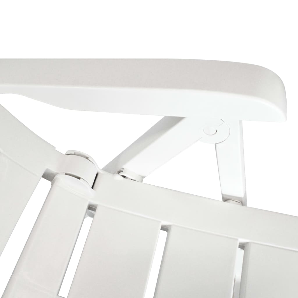 vidaXL Vrtne stolice 2 kom plastične bijele