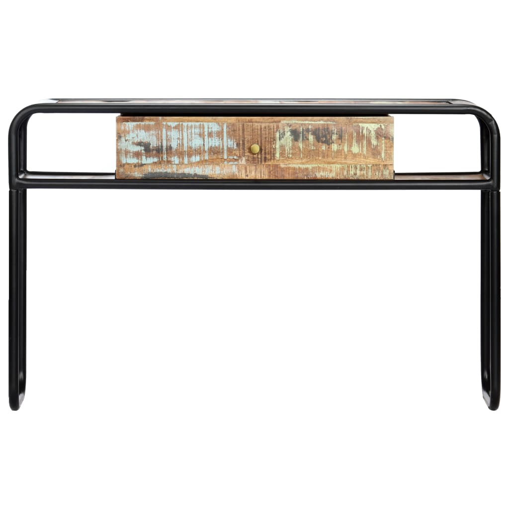 vidaXL Konzolni stol od masivnog obnovljenog drva 118 x 30 x 75 cm