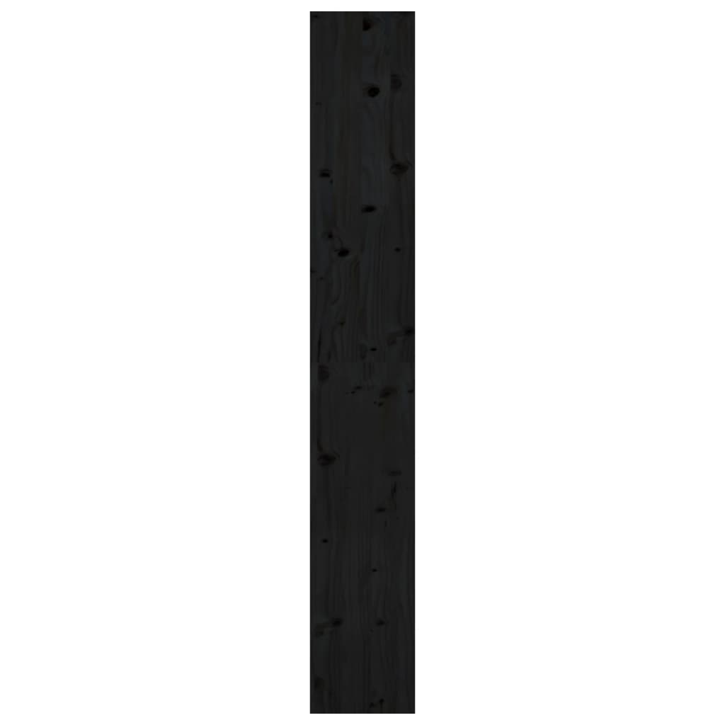 vidaXL Ormarić za knjige / sobna pregrada crni 80x30x199,5 cm borovina