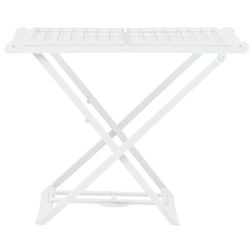 vidaXL Sklopivi stalak za sušenje odjeće bijeli plastični