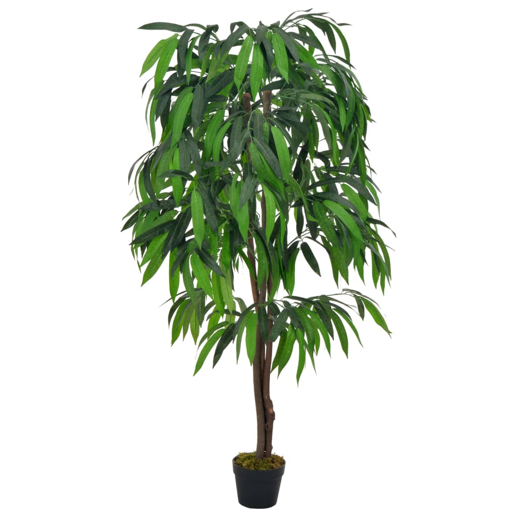 vidaXL Umjetno stablo manga s posudom zeleno 140 cm