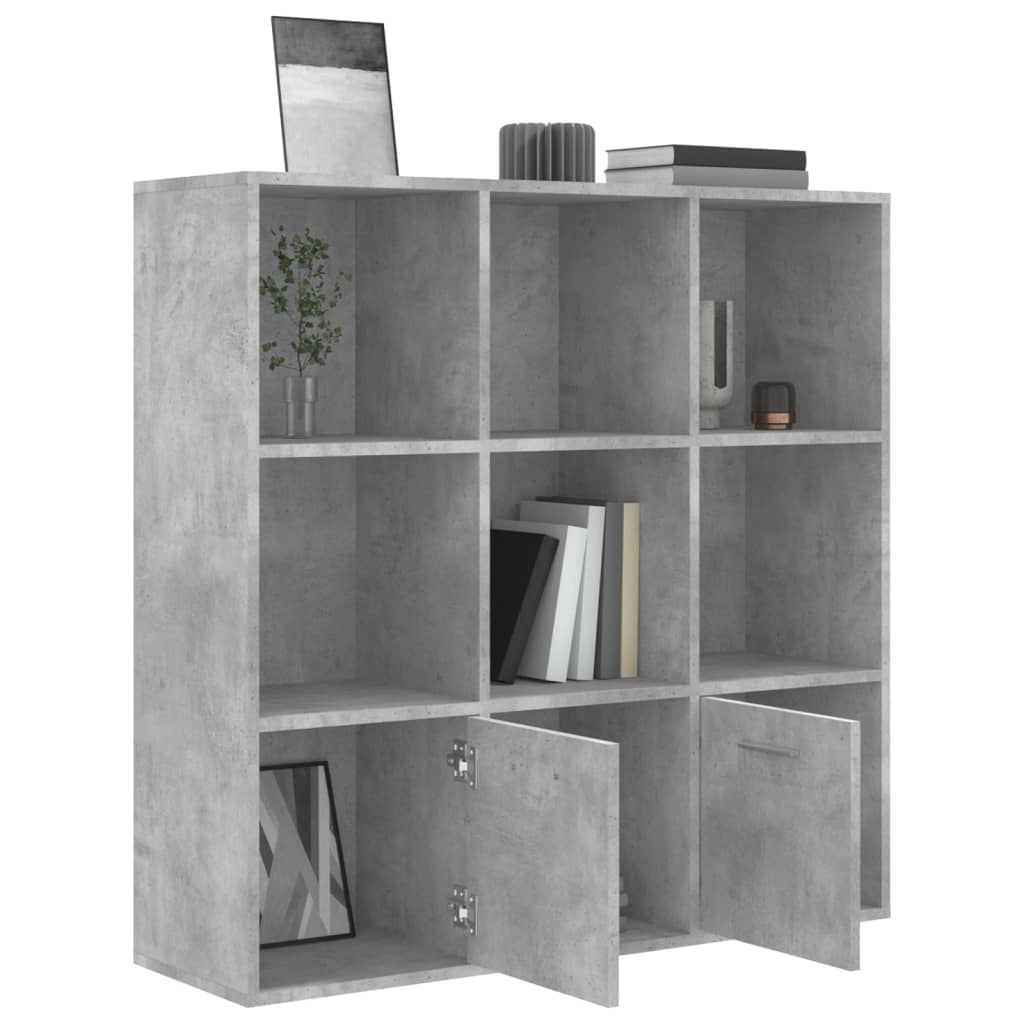 vidaXL Ormarić za knjige boja betona 98 x 30 x 98 cm konstruirano drvo