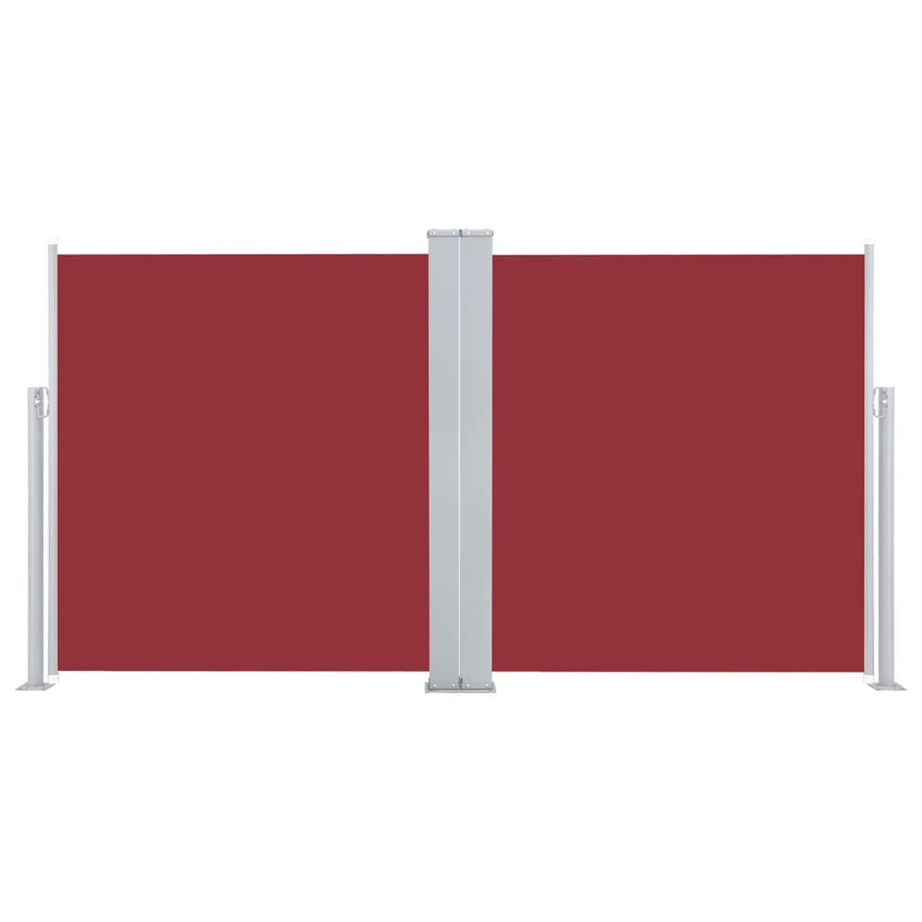 vidaXL Uvlačiva bočna tenda 170 x 600 cm crvena