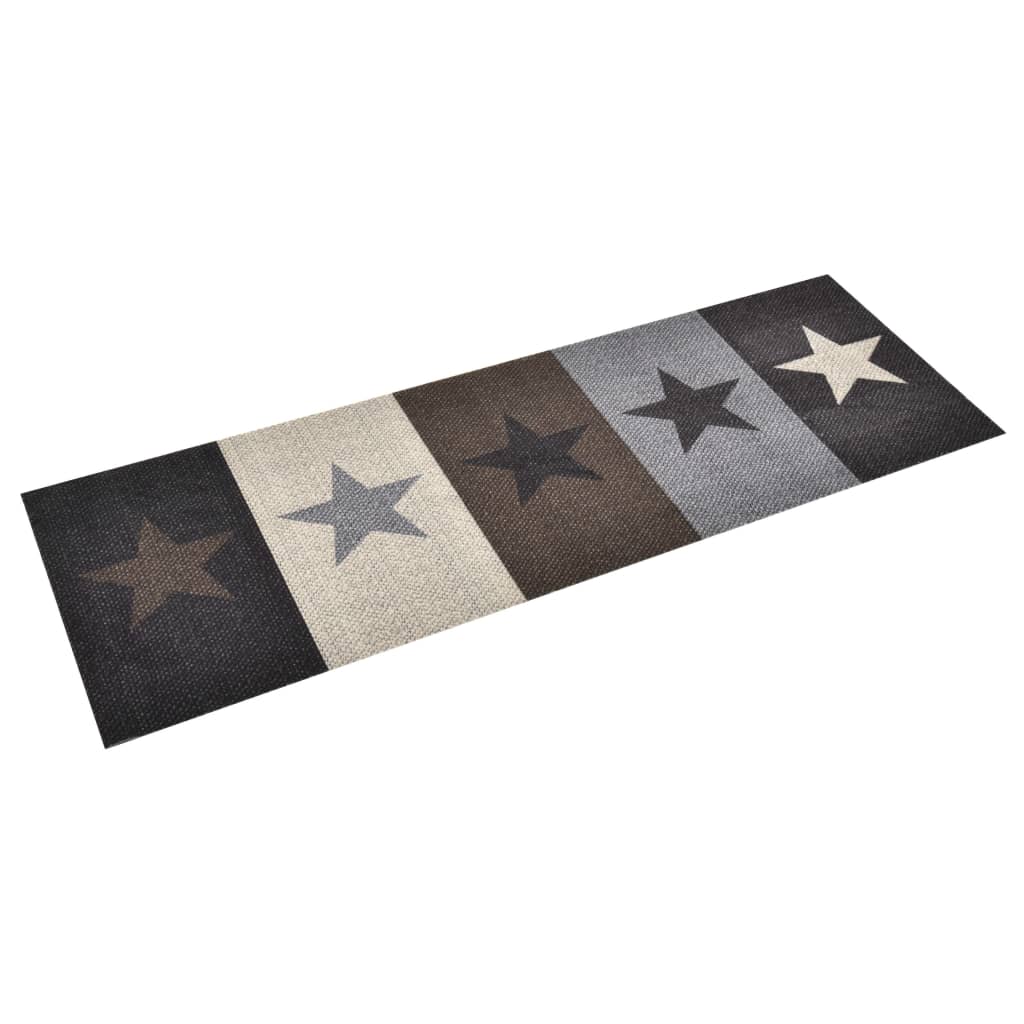 vidaXL Kuhinjski tepih s uzorkom zvijezda perivi 60 x 300 cm