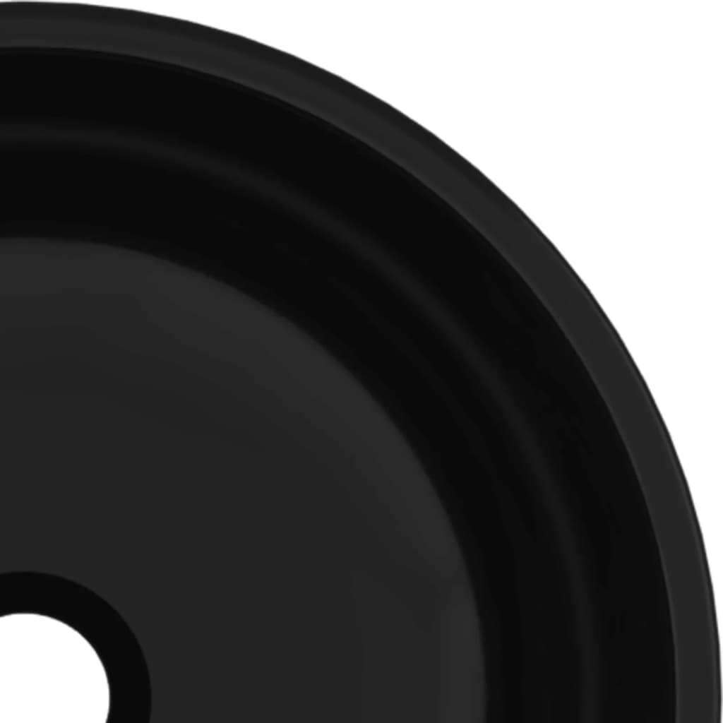 vidaXL Umivaonik od kaljenog stakla 35 x 12 cm crni