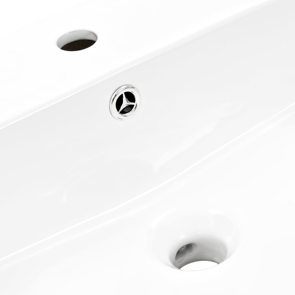 vidaXL Zidni umivaonik keramički bijeli 470 x 450 x 370 mm