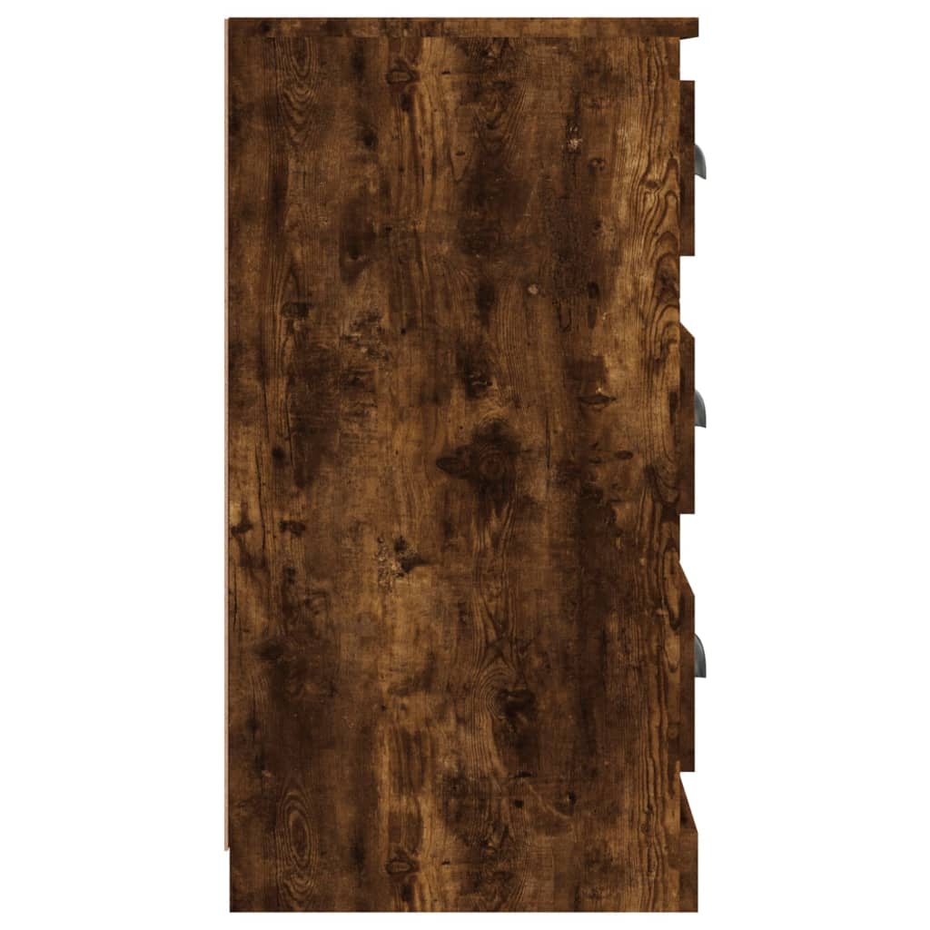 vidaXL Komoda boja dimljenog hrasta 70x35,5x67,5 cm konstruirano drvo