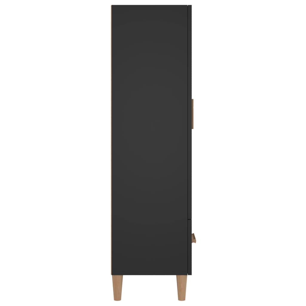 vidaXL Visoka komoda crna 70 x 31 x 115 cm od konstruiranog drva