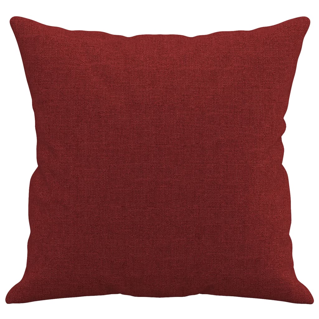 vidaXL Ukrasni jastuci 2 kom crvena boja vina 40 x 40 cm od tkanine