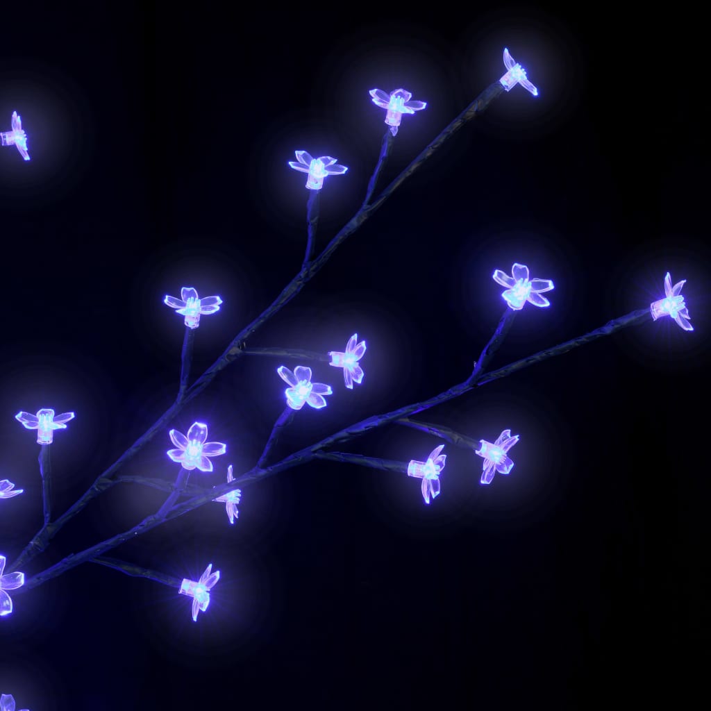 vidaXL Božićno drvce s 200 LED žarulja plavo-bijelo svjetlo 180 cm